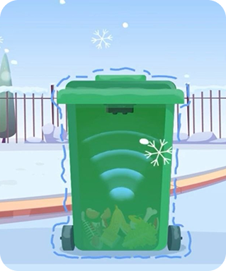 Smart Bin in Winter